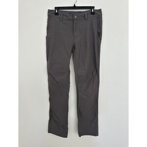 Stio Rivet Pant Mens 32L Gray Nylon Spandex Stretch Hiking Outdoor Performance